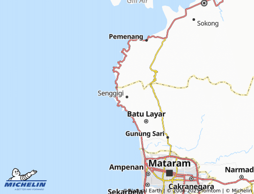 MICHELIN Senggigi map - ViaMichelin