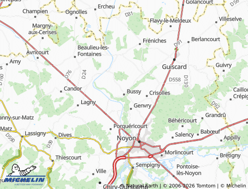 Mappa MICHELIN Bussy - ViaMichelin