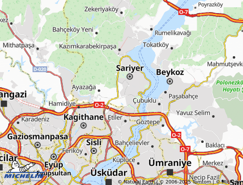 MICHELIN Pınar map - ViaMichelin