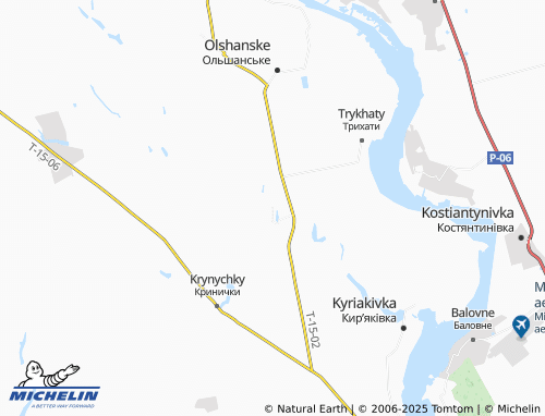 MICHELIN-Landkarte Novohryhorivka - ViaMichelin