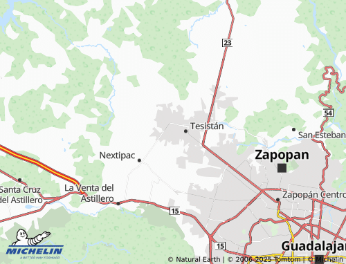 MICHELIN El Húmedo de Nextipac map - ViaMichelin