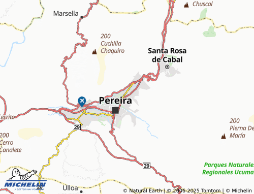 MICHELIN Jardines de Milán map - ViaMichelin
