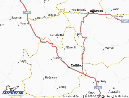 MICHELIN Güvenli map - ViaMichelin