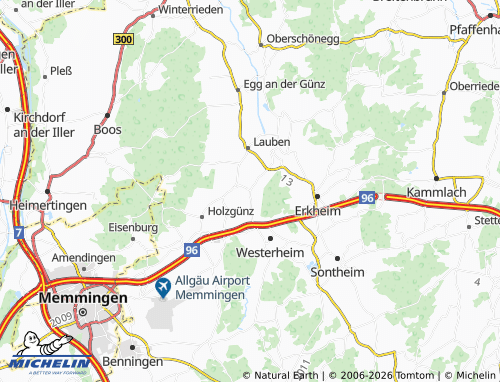 Mappa MICHELIN Günz - ViaMichelin