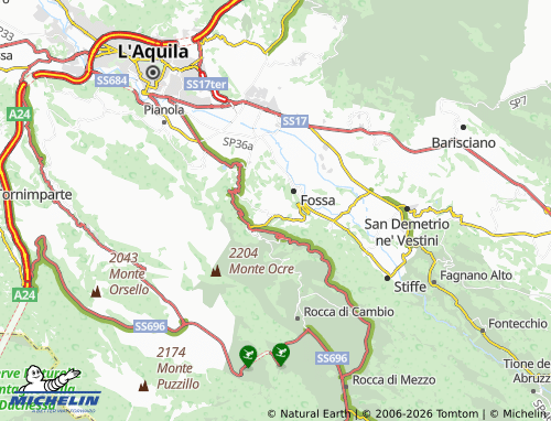 Mapa MICHELIN Ocre - ViaMichelin