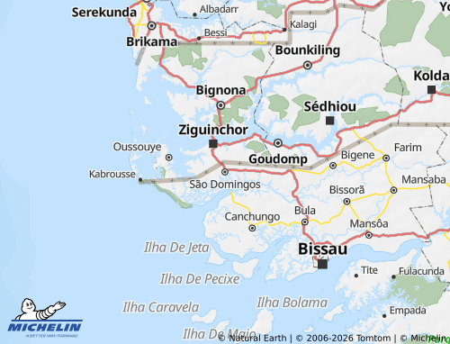 MICHELIN São Domingos map - ViaMichelin