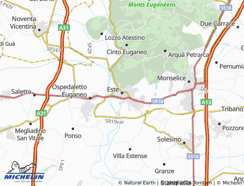 Mapa MICHELIN Este - ViaMichelin
