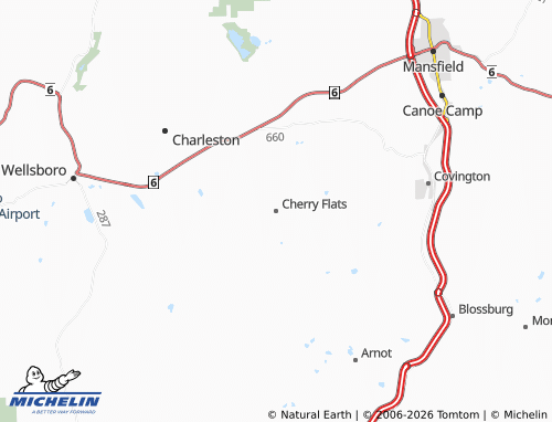 Mappa MICHELIN Cherry Flats - ViaMichelin
