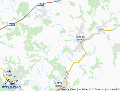 Mappa MICHELIN Rybtsi - ViaMichelin