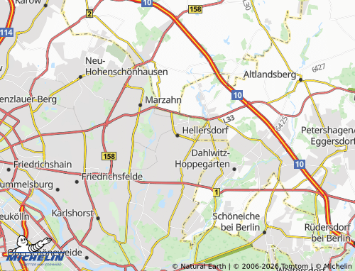 Mapa MICHELIN Hellersdorf - ViaMichelin