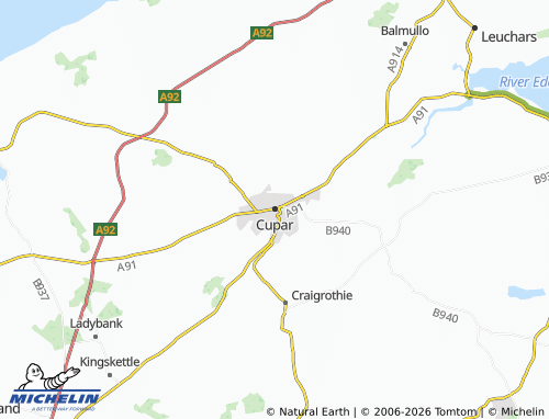 Mappa MICHELIN Cupar - ViaMichelin