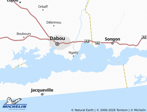 Mapa MICHELIN Ngatty - ViaMichelin