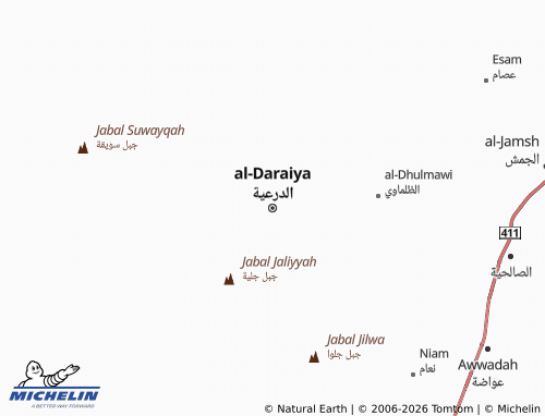 MICHELIN Al Diriyah map - ViaMichelin