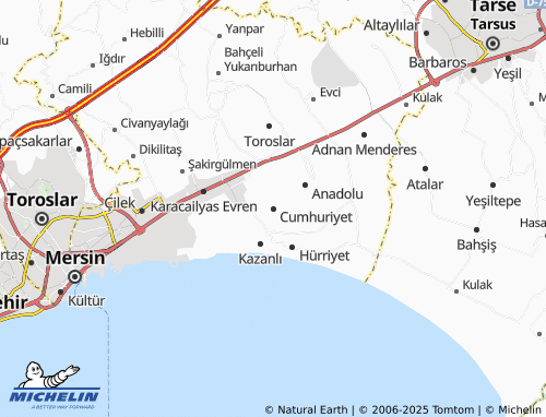 MICHELIN Cumhuriyet map - ViaMichelin