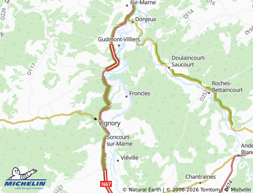 Mapa MICHELIN Froncles - ViaMichelin