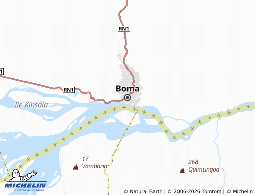 MICHELIN Boma map - ViaMichelin
