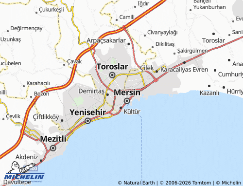 Mappa MICHELIN Nusratiye - ViaMichelin