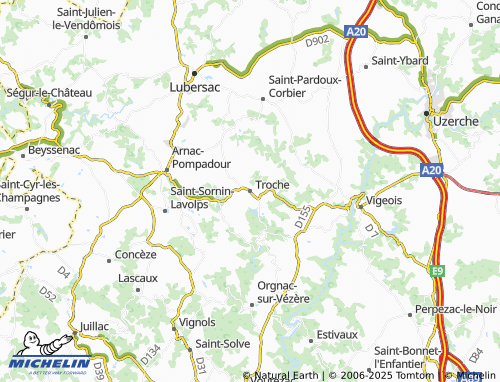 MICHELIN Troche map - ViaMichelin