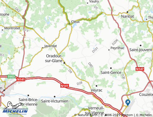 MICHELIN-Landkarte Les Bordes - ViaMichelin