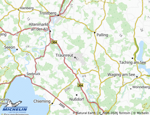 Mappa MICHELIN Traunreut - ViaMichelin