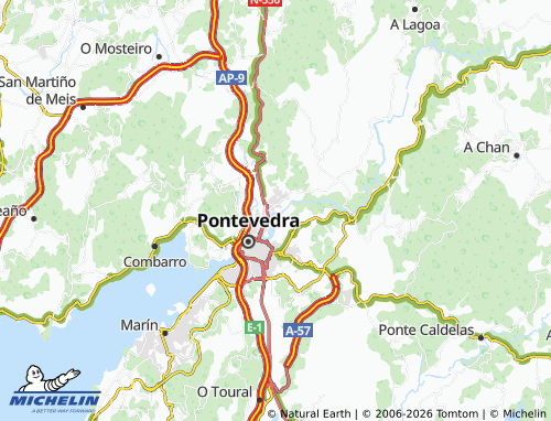 Kaart MICHELIN Fontaíña - ViaMichelin