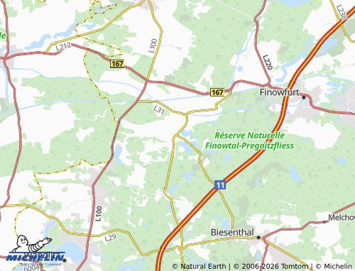 MICHELIN Ruhlsdorf map - ViaMichelin
