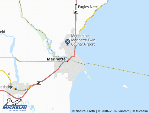Mappa MICHELIN Menominee - ViaMichelin