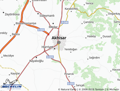 MICHELIN İnönü map - ViaMichelin