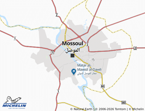 Mappa MICHELIN Mosul - ViaMichelin