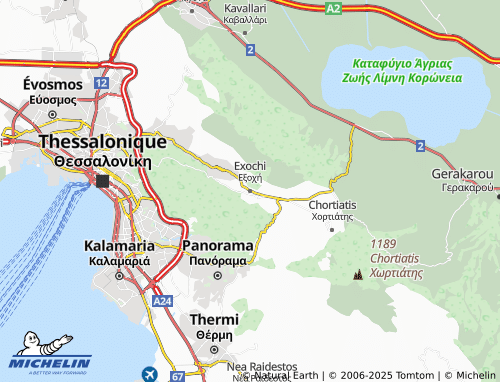 MICHELIN Exochi map - ViaMichelin