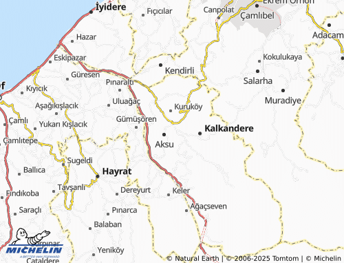MICHELIN-Landkarte Taşçılar - ViaMichelin