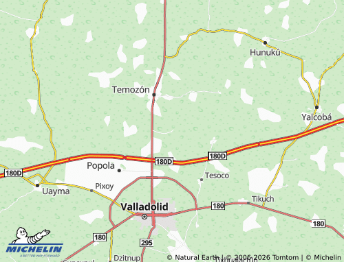 MICHELIN Chan Yokdzonot map - ViaMichelin