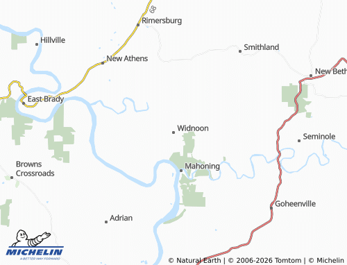 Carte MICHELIN Widnoon - ViaMichelin