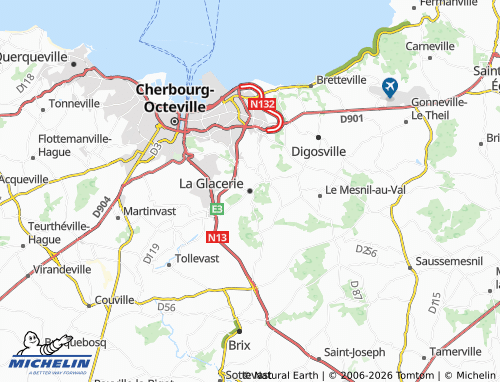 MICHELIN La Glacerie map - ViaMichelin
