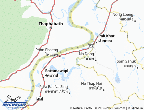 MICHELIN Ban Ton map - ViaMichelin