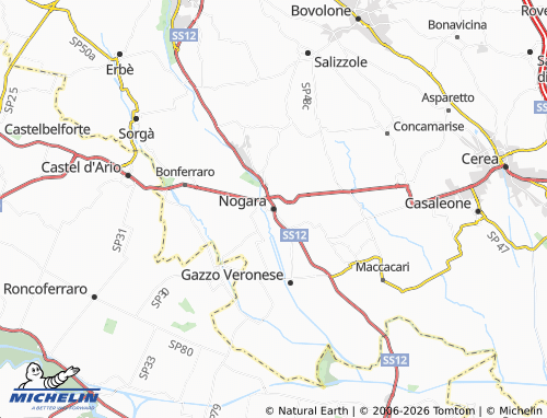 Mappa MICHELIN Nogara - ViaMichelin