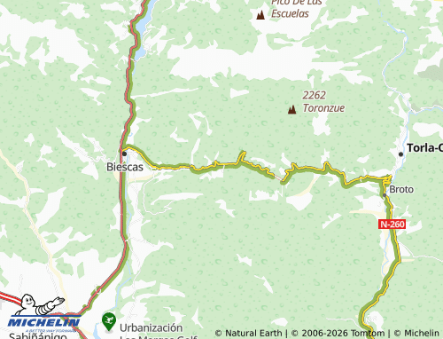 MICHELIN Yésero map - ViaMichelin