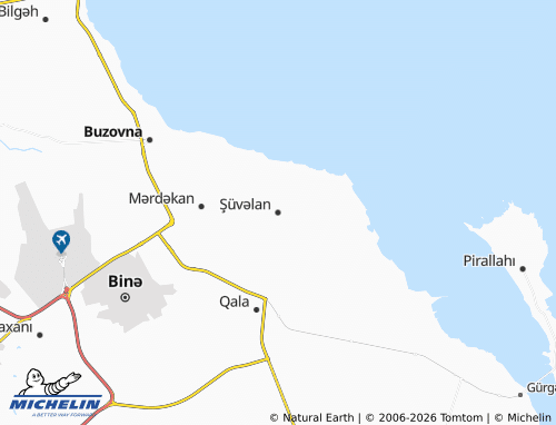 Carte MICHELIN Şüvəlan - ViaMichelin