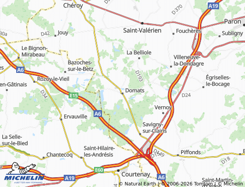 Mappa MICHELIN Domats - ViaMichelin