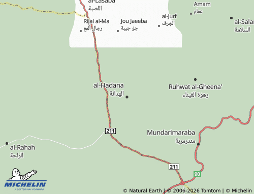 MICHELIN-Landkarte al-Hadana - ViaMichelin