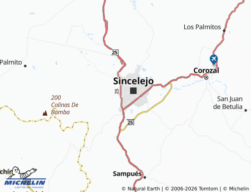 Carte MICHELIN Pioneros I - ViaMichelin