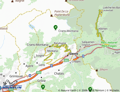 Mapa MICHELIN Randogne - ViaMichelin