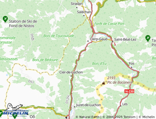 MICHELIN Pont de Guran map - ViaMichelin