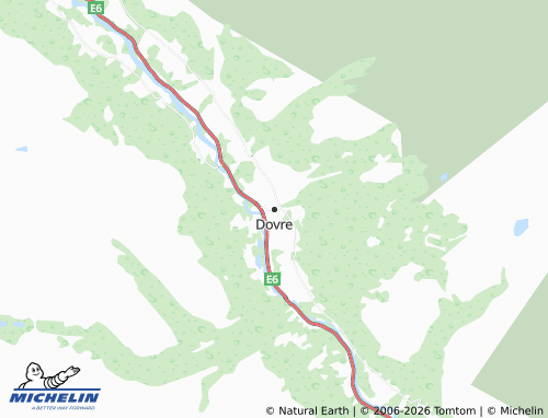 MICHELIN Dovre map - ViaMichelin