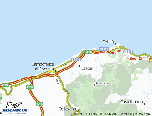 MICHELIN Piane Vecchie map - ViaMichelin