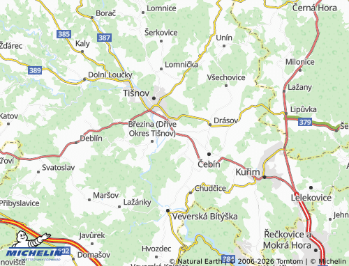 Mappa MICHELIN Hradčany - ViaMichelin