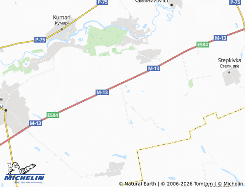 MICHELIN Poltavka map - ViaMichelin