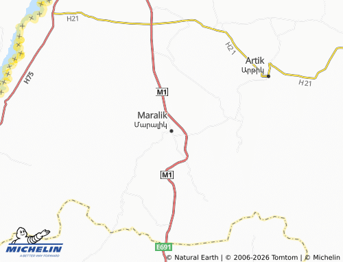 Carte MICHELIN Maralik - ViaMichelin
