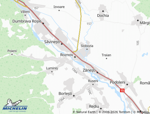 Mappa MICHELIN Roznov - ViaMichelin