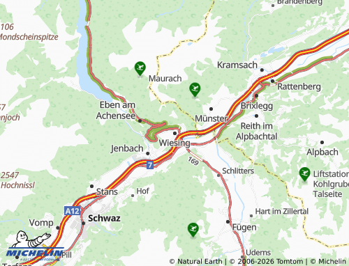 MICHELIN Wiesing map - ViaMichelin